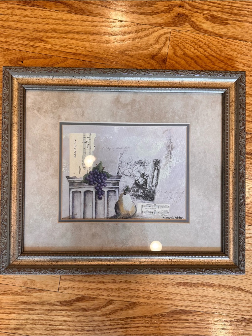 Melody of My Love Framed Art Print Gold Tan Neutral Retro